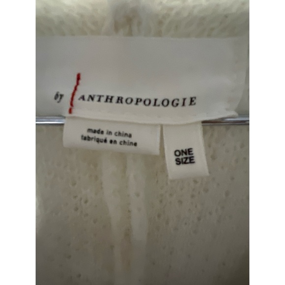 Anthropologie Leopard Print Open Front Sweater - Cream and Pink - Picture 2 of 4